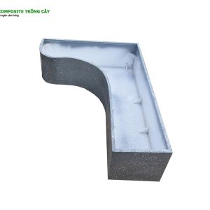 Chậu composite ban công góc cong