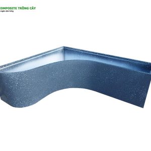 Chậu composite ban công góc cong