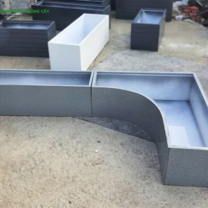 Chậu composite ban công góc cong