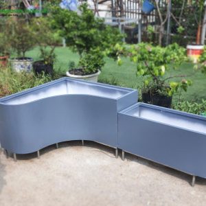 Chậu composite ban công góc cong
