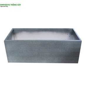 Chậu composite gỗ nhựa chữ nhật 60*30*30cm