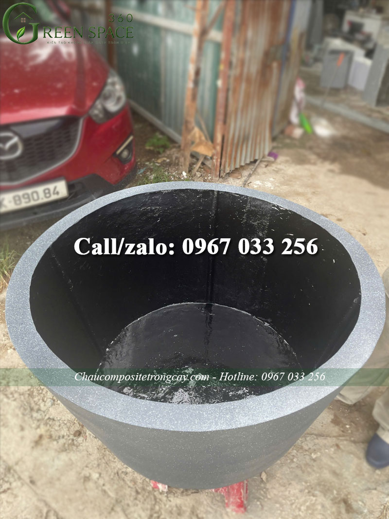 Chậu composite đúc nguyên khối