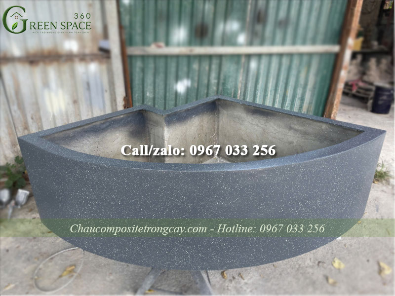 Chậu composite đúc nguyên khối