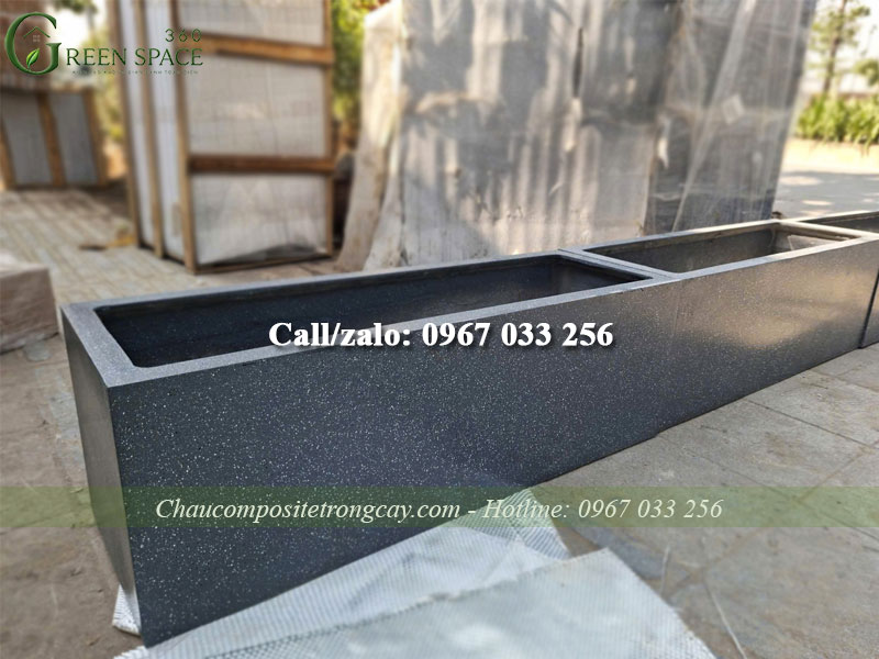 Chậu composite đúc nguyên khối